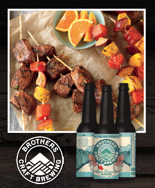 Citrus Beef Kabobs with Brothers Great Outdoors